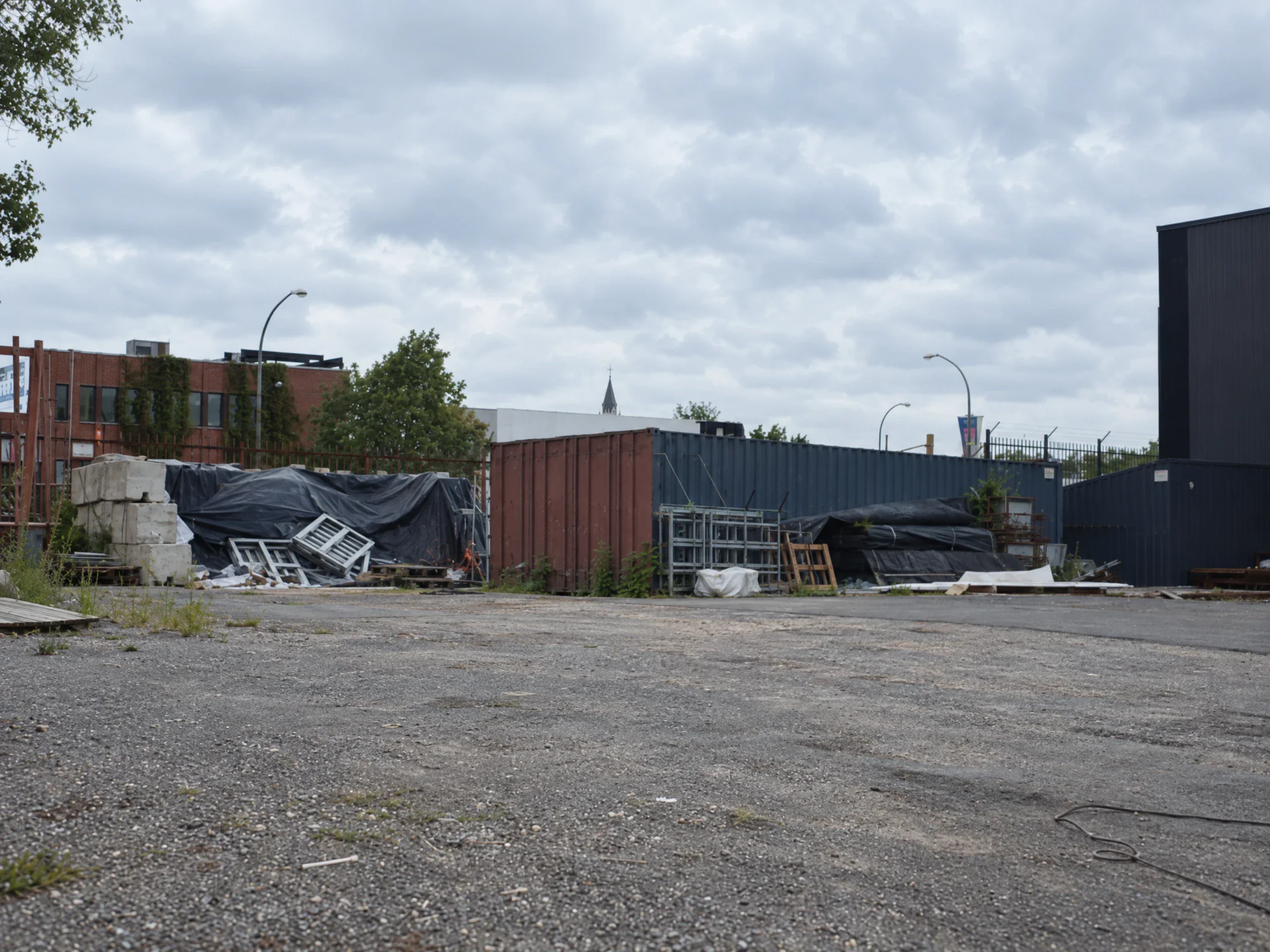Scout photo of an empty lot
